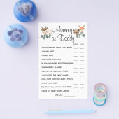 ウッドランド・ママかパパ彼は彼女がゲームカードを言ったと言った チラシ (シングル)