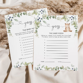 ウッドランド・ユーカリはベビーのフードカードを推測