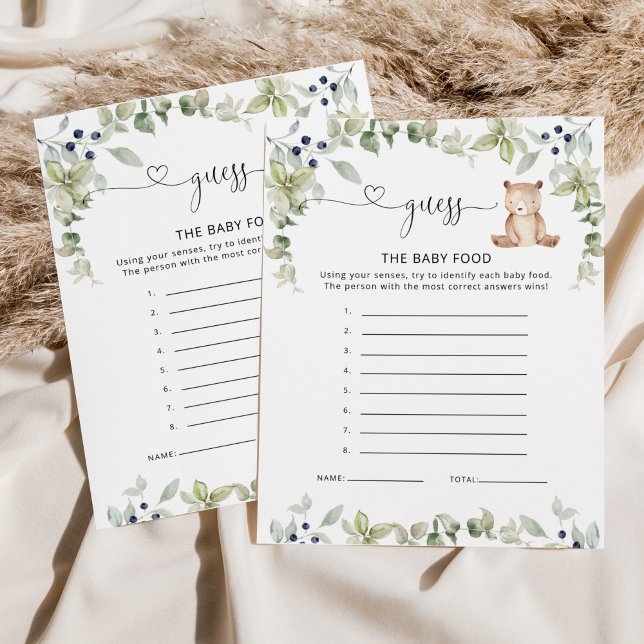 ウッドランド・ユーカリはベビーのフードカードを推測 (クリエイターアップロード済み)