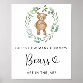 ウッドランド リトルベアのGUMMY'Sベアの数を当ててね ポスター