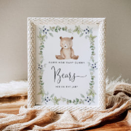 ウッドランド・リトル・ベアはグミベアの数を推測する ポスター