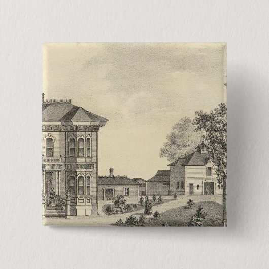 ウッドランド·ローゲヌール邸 缶バッジ (正面)