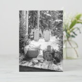 ウッドランド ワイムシー スプリンクル | ラスティック テーマ 招待状 (スタンド正面)