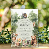 ウッドランド、冒険から赤ちゃんシャワーを浴びる 招待状