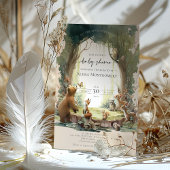 ウッドランド、冒険から赤ちゃんシャワーを浴びる 招待状