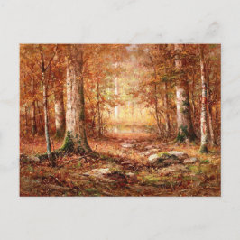 「ウッドランド、北ミシガン」ランドスケープ絵を描ズ ポストカード