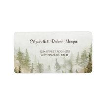 ウッドランド、森、松の木、ストリングライト結婚ズ