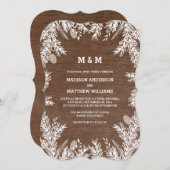 ウッドランド |結婚式招待状 招待状 (正面/裏面)