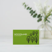 ウッドランド – 緑の白と黒 名刺 (スタンド正面)