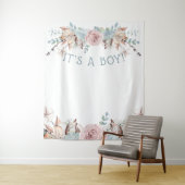 ウッドランドBOHOバーチャルボーイ赤ちゃんシャワー背景 タペストリー (インサイチュ)