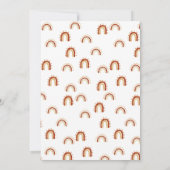 ウッドランドBOHOベビーシャワー 招待状 (裏面)