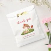 ウッドランドLadybugキノコ赤ちゃんシャワーありがとう フェイバーバッグ (封をした状態)