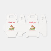 ウッドランドLadybugキノコ赤ちゃんシャワーありがとう フェイバーボックス (折り畳みなし)