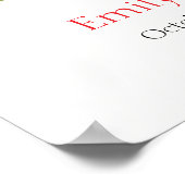 ウッドランドLadybugキノコ赤ちゃんシャワーへようこそ ポスター (角)