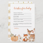 ウッドランドOhボーイカボチャのシャワーベビー (正面/裏面)