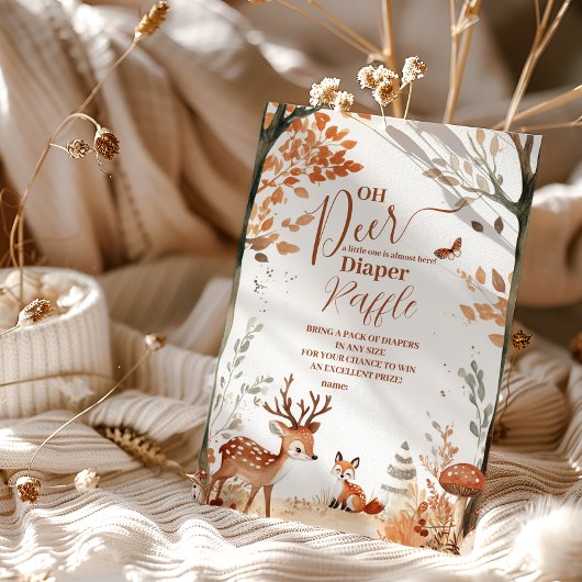 ウッドランドOh鹿林おむつラッフル エンクロージャーカード
