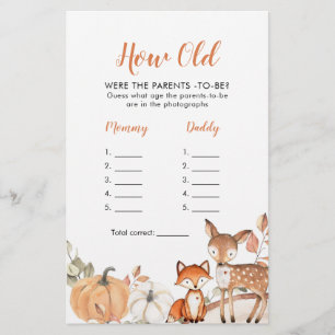 ウッドランドOh Boy Pumpkin両親はいくつだった