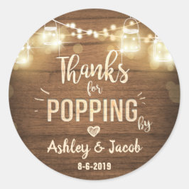 ウッドラ感謝していイトでポップ素朴するためのメッセージカード ラウンドシール