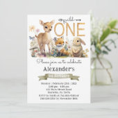 ウッドラ男女兼用ンドワイルドワンバースデーパーティー 招待状 (スタンド正面)