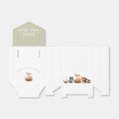 ウッドラ男女兼用ンド動物の赤ちゃんシャワー好意B フェイバーボックス (折り畳みなし)