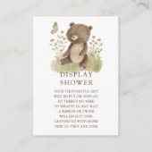 ウッドラ疑問に思ンドベアディスプレイシャワー エンクロージャーカード (正面)