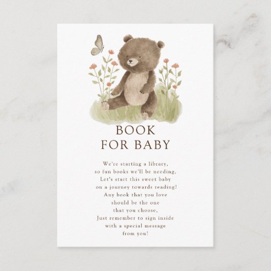 ウッドラ疑問に思ンドベアベビーエンクロージャカード用ブック エンクロージャーカード (正面)