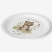 ウッドラ疑問に思ンドベア ペーパープレート (アングル)