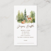 ウッドラ疑問に思ンド鹿おむつラッフルチケット エンクロージャーカード (正面)