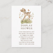 ウッドラ疑問に思ンド鹿ディスプレイシャワー エンクロージャーカード (正面)