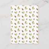 ウッドラ疑問に思ンド鹿ディスプレイシャワー エンクロージャーカード (裏面)