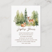 ウッドラ疑問に思ンド鹿ディスプレイシャワー エンクロージャーカード (正面)