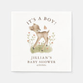 ウッドラ疑問に思ンド鹿 スタンダードカクテルナプキン (正面)