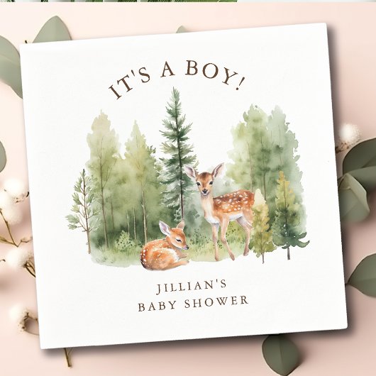 ウッドラ疑問に思ンド鹿 スタンダードカクテルナプキン