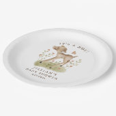 ウッドラ疑問に思ンド鹿 ペーパープレート (アングル)