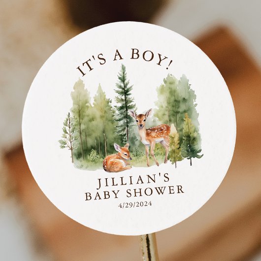 ウッドラ疑問に思ンド鹿 ラウンドシール