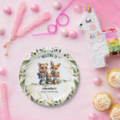 ウッドラ疑問に思ンド:森の友だち赤ちゃんシャワー ペーパープレート (パーティー)