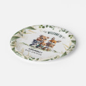 ウッドラ疑問に思ンド:森の友だち赤ちゃんシャワー ペーパープレート (アングル)