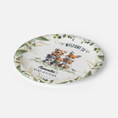 ウッドラ疑問に思ンド：森の友だち赤ちゃんシャワー ペーパープレート (アングル)