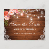 ウッドラ素朴イツジャースコーラルフローラ保存日 案内ポストカード (正面)