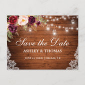 ウッドラ素朴イツジャースレースフローラ保存日 案内ポストカード (正面)