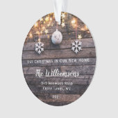 ウッドラ素朴イツスターズニューホームフォトオーナメント オーナメント (正面)