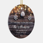 ウッドラ素朴イツスターズニューホームフォトオーナメント セラミックオーナメント (右)