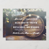 ウッドラ素朴イツベビーズブレス婚約パーティ 招待状 (正面/裏面)