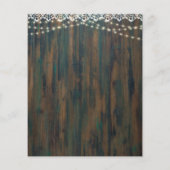 ウッドラ素朴イツレースウェディングRSVP (裏面)