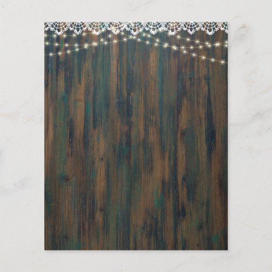 ウッドラ素朴イツレースウェディングRSVP (裏面)