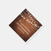 ウッドラ素朴イツ卒業パーティー スタンダードカクテルナプキン (角)