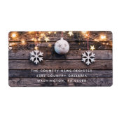 ウッドラ素朴イツ星メリークリスマス ラベル (正面)