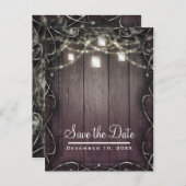 ウッドラ素朴イツ&メイソンジャースバーンザデイト 案内ポストカード (正面/裏面)