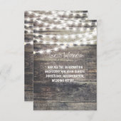 ウッドラ素朴イトとストリン結婚グライトのゲスト情報 エンクロージャーカード (正面/裏面)