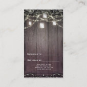 ウッドラ素朴イトとメイスンジャーが友人を参照 紹介カード (裏面)